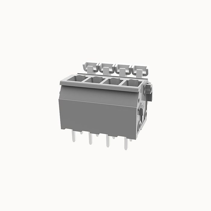 На фото клеммник нажимной на плату DG242V-5.0-04P-11-00Z(H) DEGSON (Дегсон) 