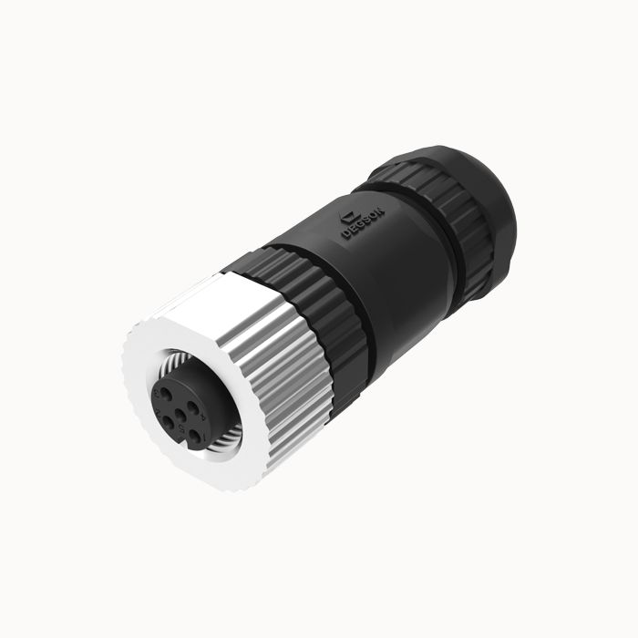 На фото: разъем pb-m12a-04p-ff-sl7001-00z(h) DEGSON (Дегсон) 