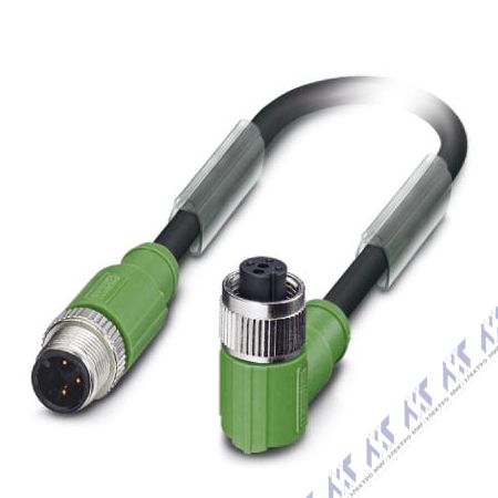 кабели с установленными разъемами sac-3p-m12ms/ 1,0-pur/m12fr