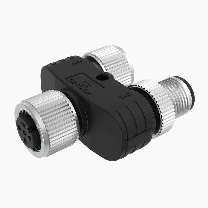 На фото: разъем fy-m12b-05f-m12b-05f-q-0100 DEGSON (Дегсон) 