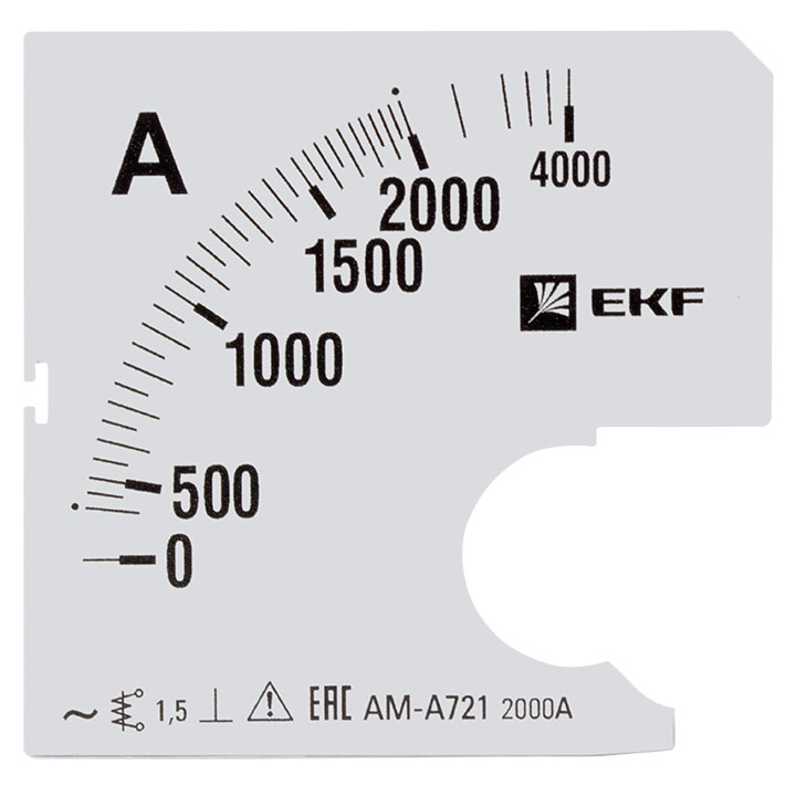 На фото: шкала сменная для a721 2000/5а-1,5 ekf ЭКФ (ЕКФ)
