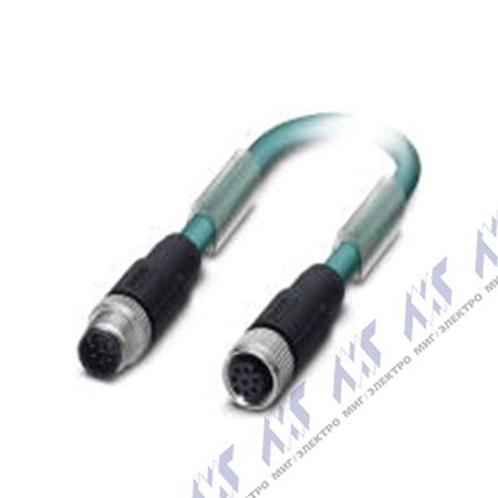 кабели с установленными разъемами sac-8p-m12ms/ 0,5-940/m12fs