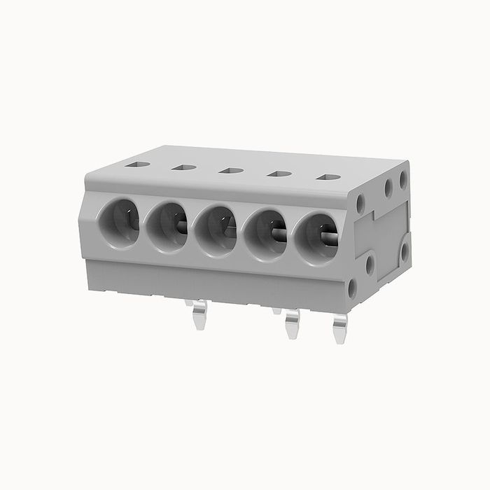 На фото клеммник нажимной на плату DG250W-3.5-05P-11-100Z(H) DEGSON (Дегсон) 