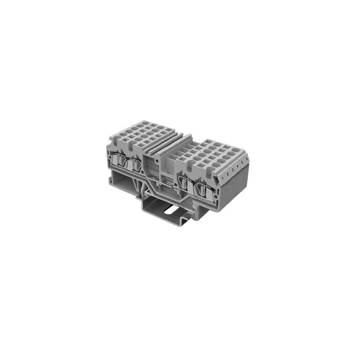 На фото: клеммы на DIN-рейку ws2.5-qu-01p-11-100z(h) DEGSON (Дегсон) 