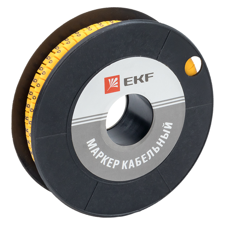 На фото: маркер кабельный 1,5 мм2 "9" (1000 шт.) (ес-0) ekf ЭКФ (ЕКФ)