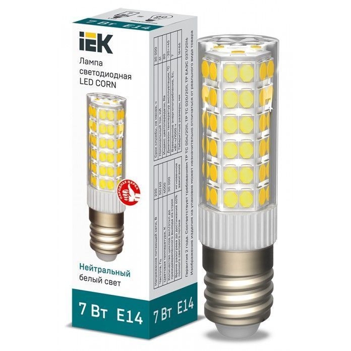 На фото: LED лампы и светильники lle-corn-7-230-40-e14 IEK (ИЭК) 
