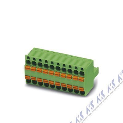 На фото: штекерный разъем для печатной платы tfkc 2,5/ 9-st-5,08 Phoenix Contact
