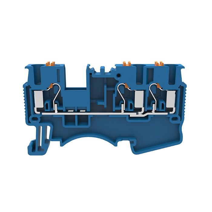 На фото: проходные пружинные клеммы ds6-tw-01p-12-00z(h) DEGSON (Дегсон) 