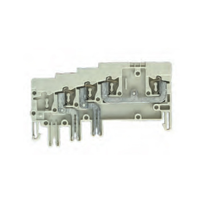 Клемма для подключения датчиков, +/-/сигнал, тип фиксации провода: пружинный, номинальное сечение: 1,5 мм кв., 10A, 65V, ширина: 5 мм, цвет: серый, тип монтажа: на поддон для клемм KOI 37.702.7453.0 актуальное фото