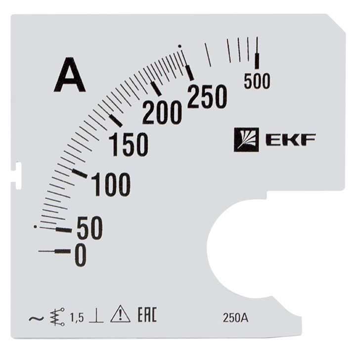 На фото: шкала сменная для a961 250/5а-1,5 ekf ЭКФ (ЕКФ)