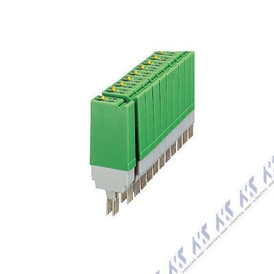 На фото: одиночное реле st-rel2-kg 24/1au Phoenix Contact (миниатюрное силовое) 
