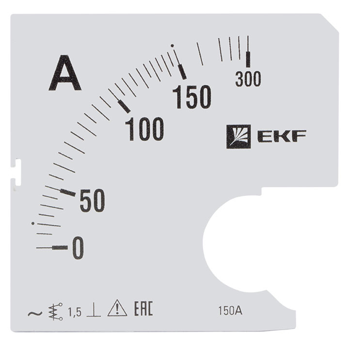 На фото: шкала сменная для a961 150/5а-1,5 ekf ЭКФ (ЕКФ)