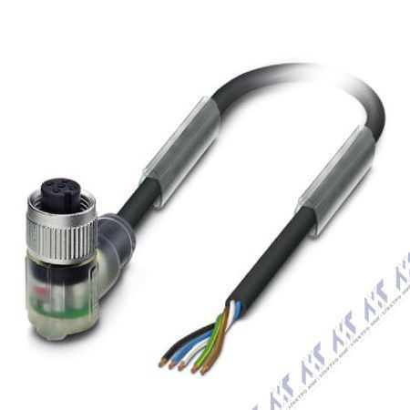 кабели с установленными разъемами sac-5p- 1,5-pur/m12fr-3l