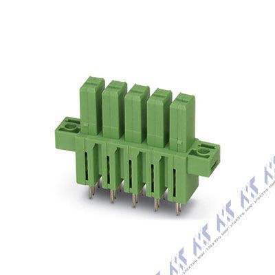 На фото: штекерные разъемы для печатных плат ipcv 5/ 2-gf-7,62 Phoenix Contact