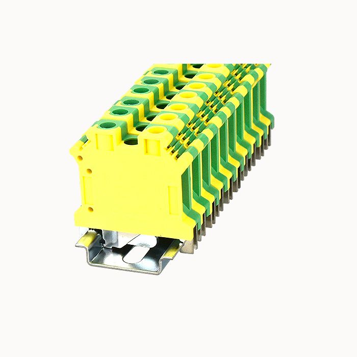 На фото: Клеммы заземления pc10-pe-01p-1y-00a(h) DEGSON (Дегсон) 