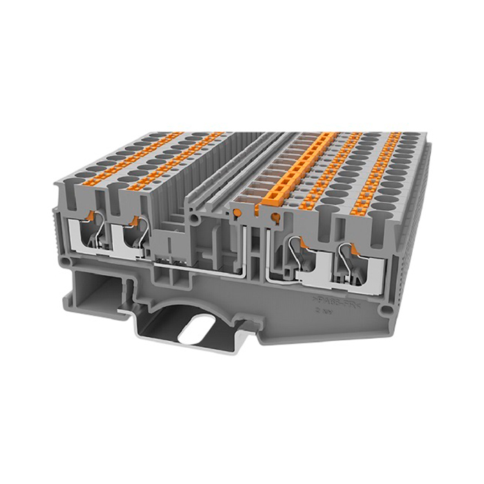 На фото: пружинные клеммы ds2.5-qu-mt-01p-11-00z(h) DEGSON (Дегсон) 