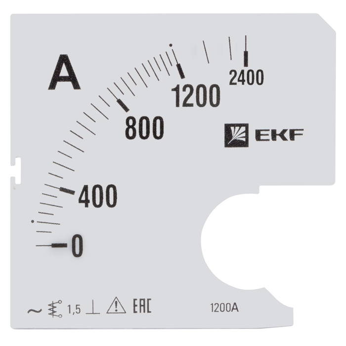 На фото: шкала сменная для a721 1200/5а-1,5 ekf ЭКФ (ЕКФ)
