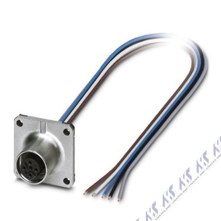 встраиваемые разъемы sacc-sq-m12fsb-5con-25f/0,5