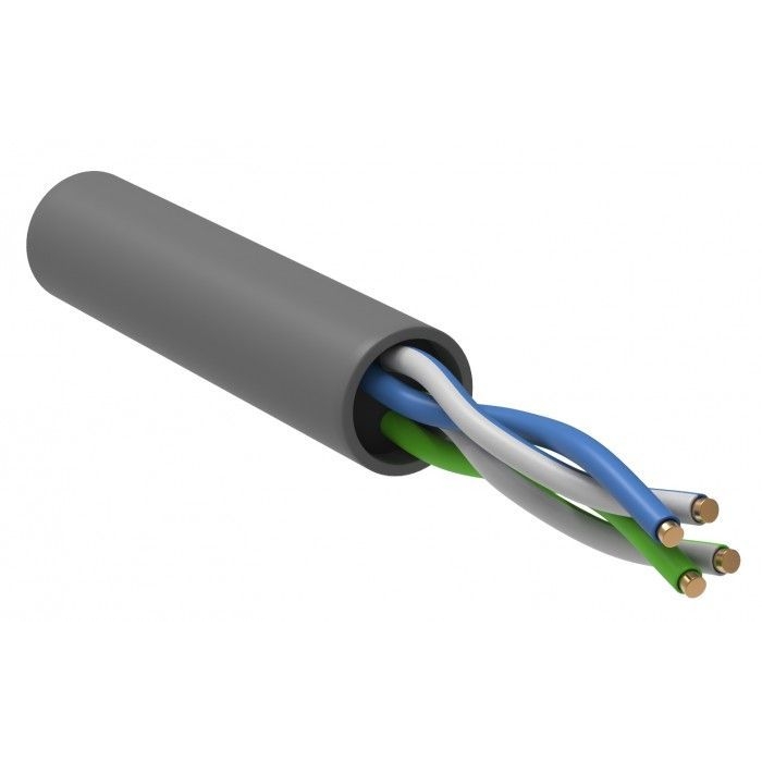 На фото: кабель связи витая пара bc1-c5e02-111-100-g ITK (ИЭК)