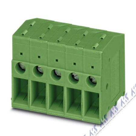 На фото: клеммные блоки на печатную плату front 4-h-7,62 gy Phoenix Contact 