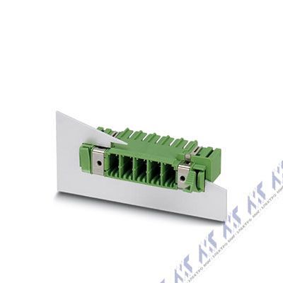 На фото: штекерные разъемы для печатных плат dfk-pc 5/ 3-gf-7,62 Phoenix Contact