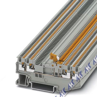 клеммные блоки для печатного монтажа pt 1,5/s-quattro-mt
