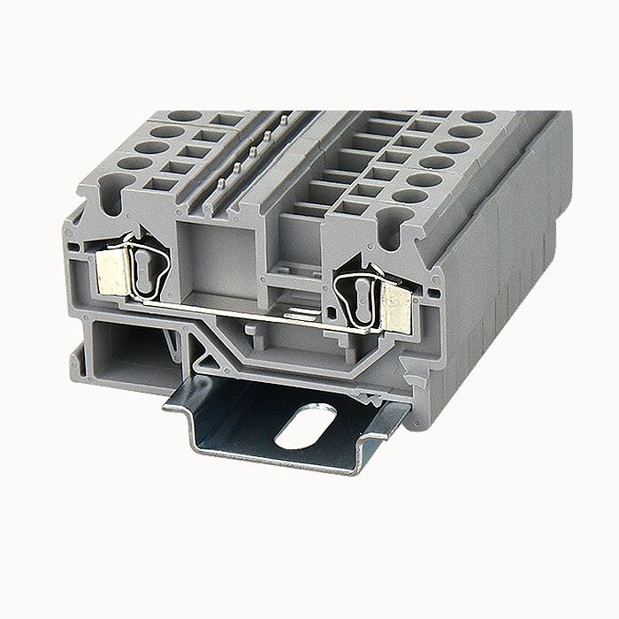 На фото: клеммы на DIN-рейку ws4-01p-12-100z(h) DEGSON (Дегсон) 