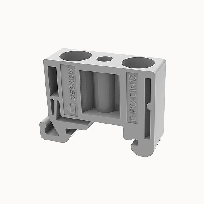 На фото: Общие аксессуары для клемм на DIN-рейку e-pc-din15-01p-11-00z(h) DEGSON (Дегсон) 