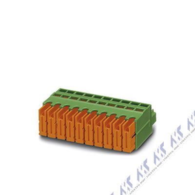 На фото: штекерные разъемы для печатных плат qc 0,5/ 6-st-3,81 Phoenix Contact