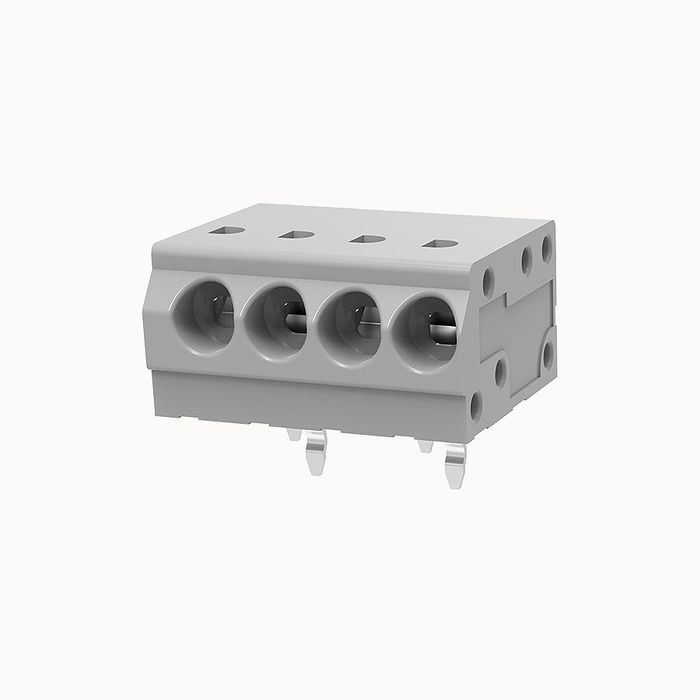 На фото клеммник нажимной на плату DG250W-3.5-04P-11-100Z(H) DEGSON (Дегсон) 