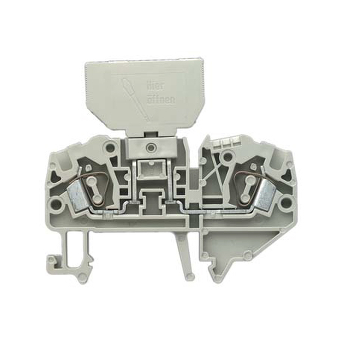 Клемма для подключения модулей, тип фиксации провода: пружинный, номинальное сечение: 4 мм кв., 800V, ширина: 6 мм, цвет: серый, тип монтажа: DIN35 56.704.4053.0 актуальное фото