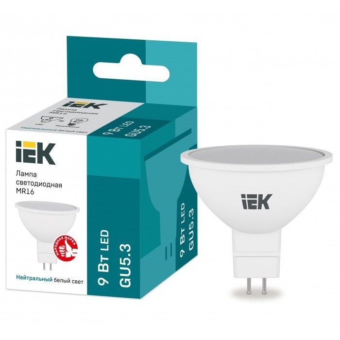 На фото: LED лампы и светильники lle-mr16-9-230-40-gu5 IEK (ИЭК) 