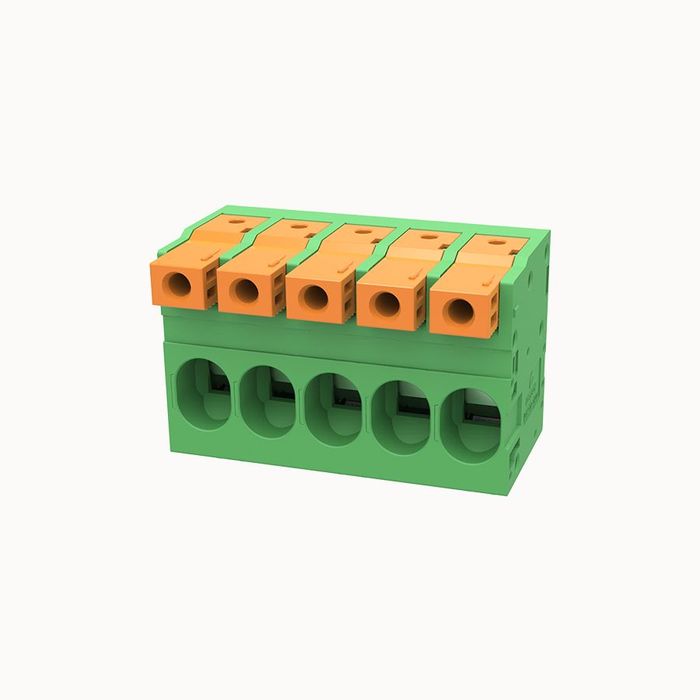 На фото клеммник нажимной на плату DG270-10.0-DB-11P-14-00Z(H) DEGSON (Дегсон) 