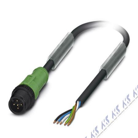 кабели с установленными разъемами sac-5p-m12ms/ 5,0-pur p