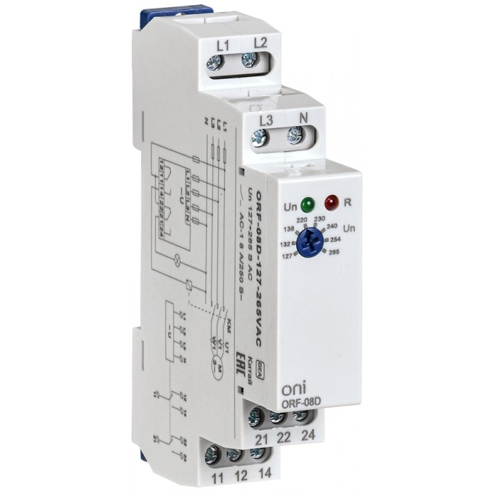 На фото: реле ONI orf-08d-127-265vac (IEK) 