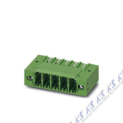 На фото: штекерные разъемы для печатных плат pc 5/ 3-gf-7,62 Phoenix Contact