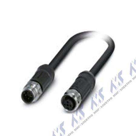 кабели с установленными разъемами sac-4p-m12ms/5,0-28x/m12fsshod