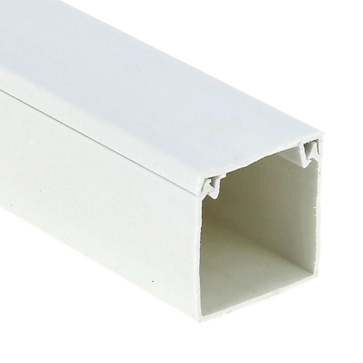 На фото: канал каб. (60х60) (12 м) белый ekf-plast ЭКФ (ЕКФ)