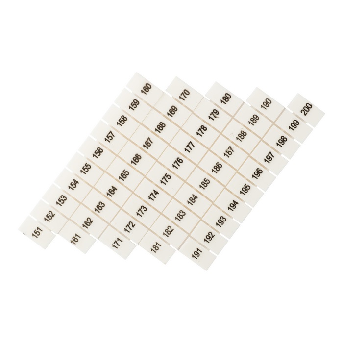 На фото: маркеры для jxb-st 1,5 с нумерацией 150-200 (100 шт.) ekf ЭКФ