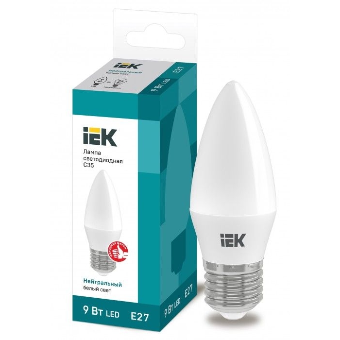 На фото: LED лампы и светильники lle-c35-9-230-40-e27 IEK (ИЭК) 
