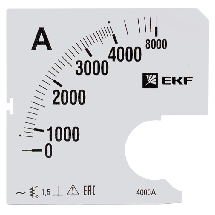 На фото: шкала сменная для a961 4000/5а-1,5 ekf ЭКФ (ЕКФ)