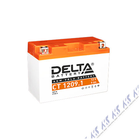 На фото: аккумуляторы ct 1210 DELTA (АКБ ДЕЛЬТА)
