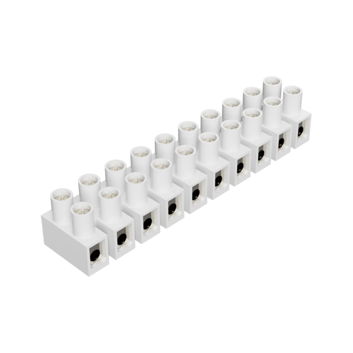Клеммные колодки, Тип 4 E, 10 полюсов, делимые, без защиты провода, номинальное сечение провода: 1,5 мм кв., номинальные характеристики: 400 V^ 17,5 A^ серия Appliance 21.304.1053.0 актуальное фото
