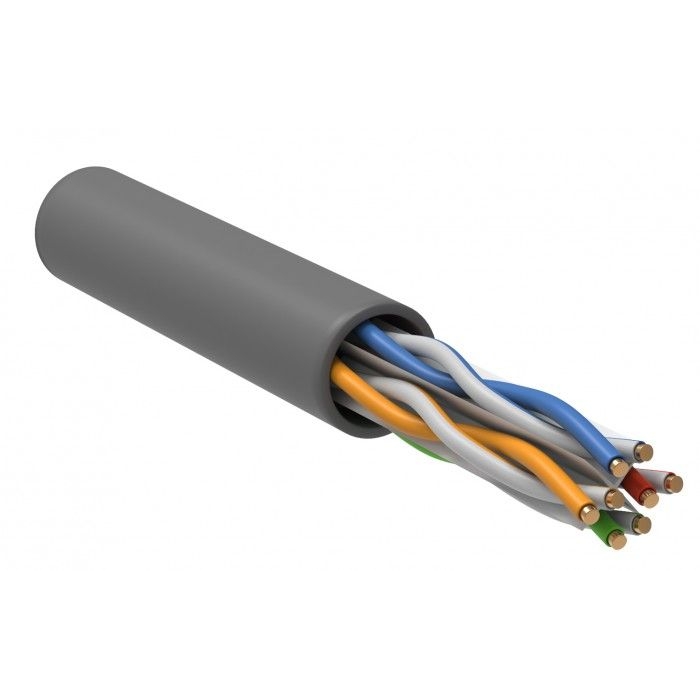 На фото: кабель витая пара LAN (кабель связи) lc2-c604-121 IEK (ИЭК)