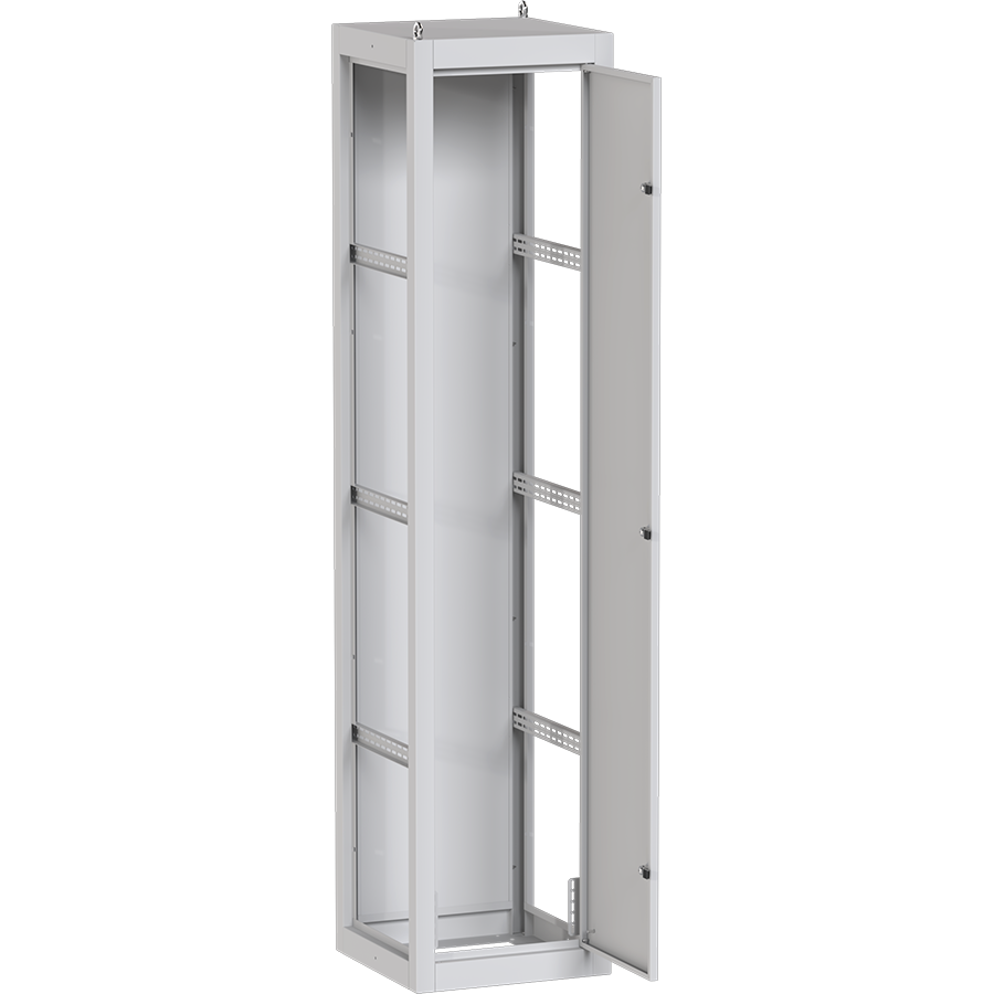 На фото: шкаф напольный металлический каркас вру-1 unit s сварной (2000х450х450) ip31 ekf proxima ЭКФ (ЕКФ)