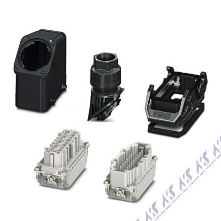 комплекты штекерных соединителей hc-evo-b16pt-bwd-hh-m25-plrbk