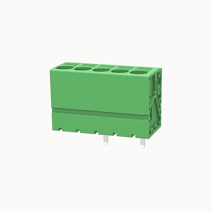 На фото клеммник нажимной на плату DG271V-7.5-DA-05P-14-100Z(H) DEGSON (Дегсон) 