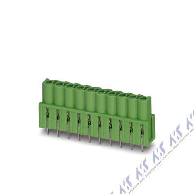 На фото: штекерные разъемы для печатных плат icv 2,5 hc/12-g-5,08 Phoenix Contact