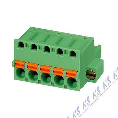 На фото: штекерные разъемы для печатных плат fkc 2,5/ 5-stf-5,08 bk Phoenix Contact