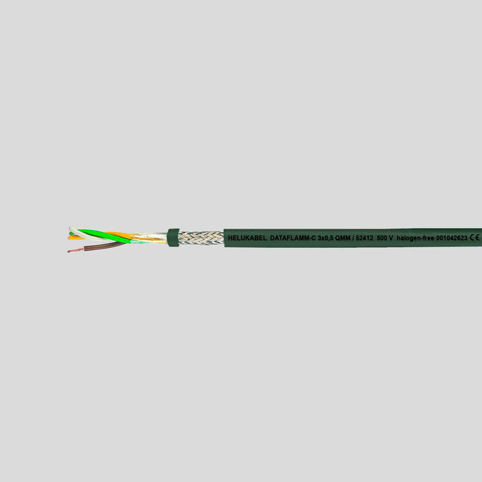На фото: кабель низкочастотный dataflamm-c 12x0.34 кв.мм HELUKABEL